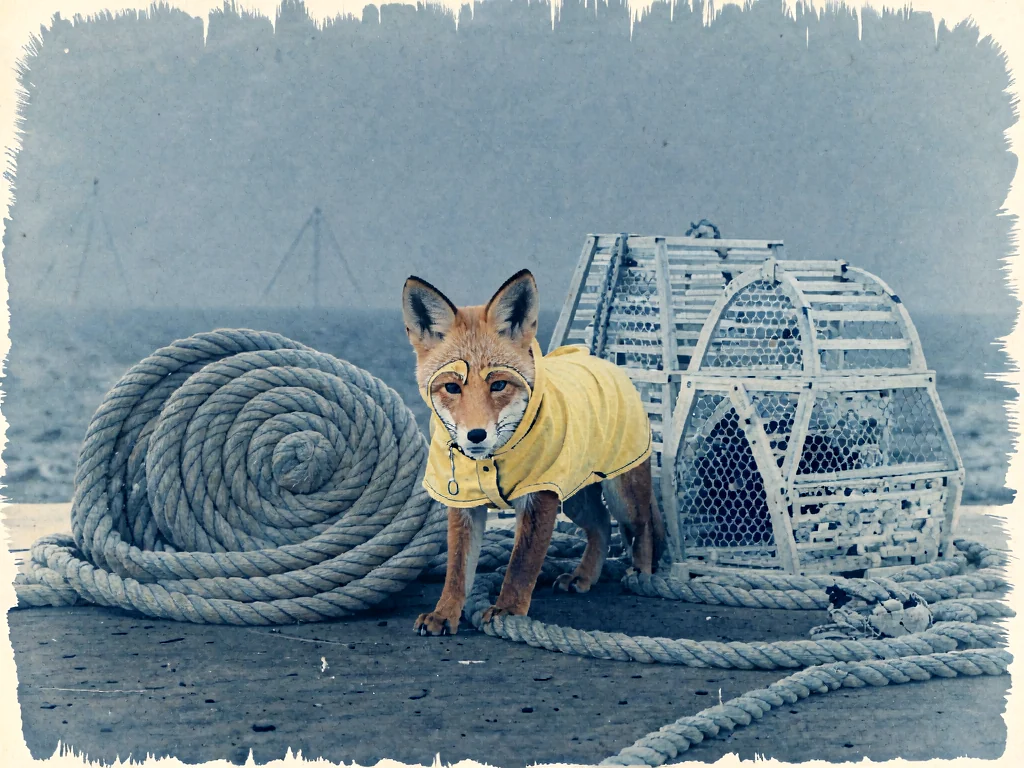 Held-out fox prompt rendered with the final step-250 adapter.